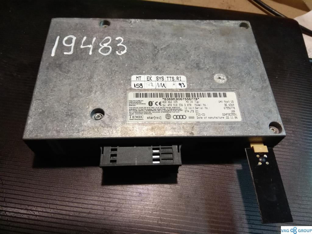 блок Bluetooth Audi Q7 4L 2007, 4.2 л., бензин, внедорожник 5 дв., 4F0910336D, 4F0910336G, 4F0910336H, 4F0910336HX, . - фото №1