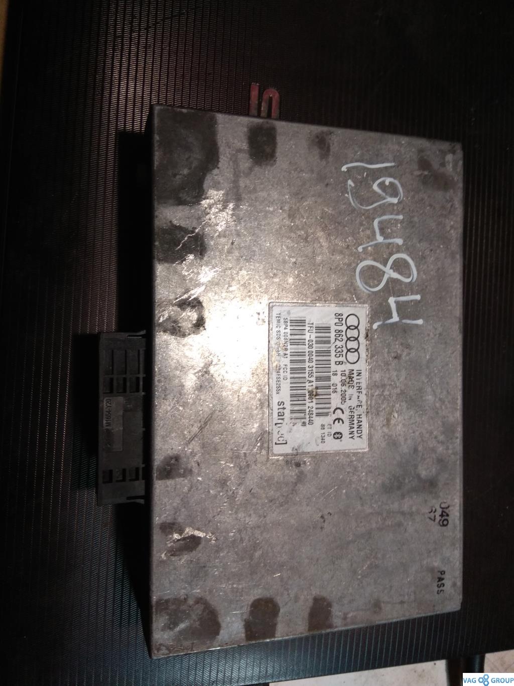 блок Bluetooth Audi A4 B7 2006, 2.0 л., бензин, седан, 8P0862335B, ., 8P0862335, 8P0862335A, 8P0862335AB, 8P0862335G, 8P0862335J, 8P0862335L, 8P0862335T - фото №1