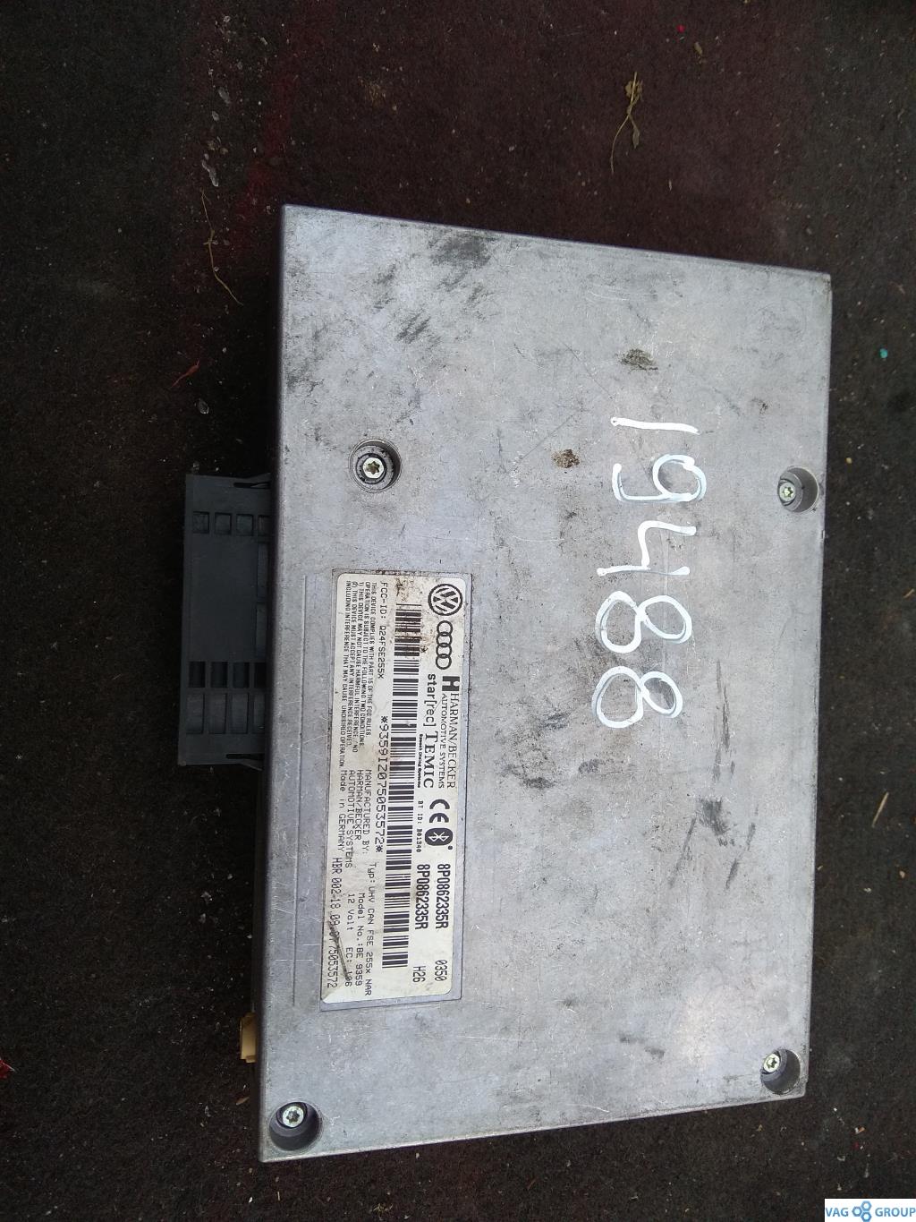 блок Bluetooth Audi A4 B7 2006, 2.0 л., бензин, седан, 8P0862335R, ., 8P0862335AB, 8P0862335T, 8P0862335RX, 8P1862336, 8P1862336A - фото №1