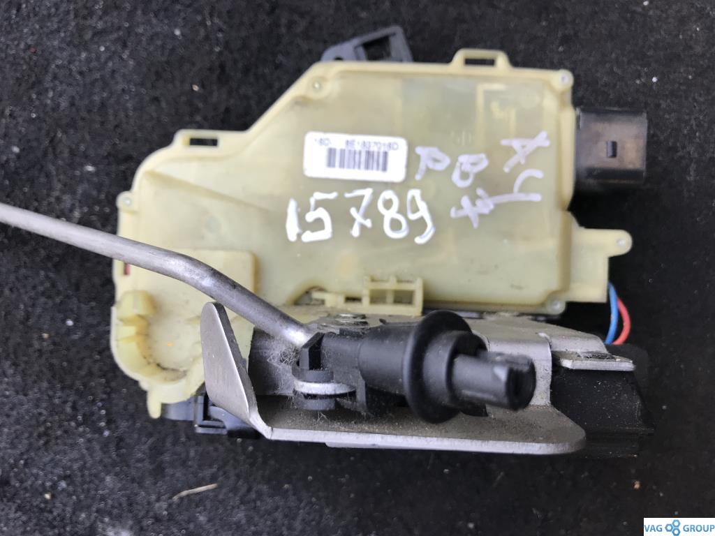 замок двери передней правой Audi A4 B6 2003, 1.9 л., TDi, дизель, седан, 8E1837016D, . - фото №1