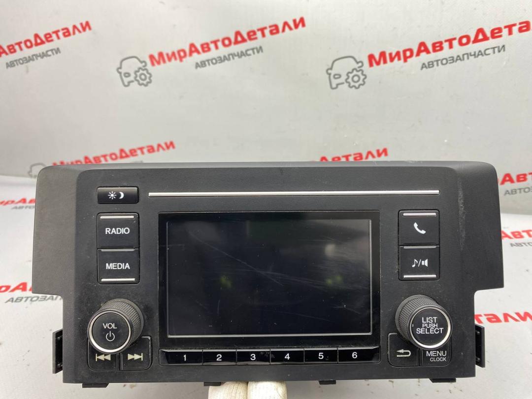 магнитола Honda Civic 10 поколение 2018, 1.5 л., бензин, МКПП, хетчбэк 5 дв., 39100TGGA210M1 - фото №1